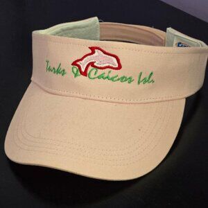Salmon color sun visor